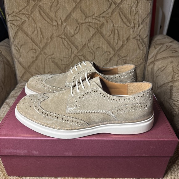 Bruno Magli Salento BM2SLNL11 251 Beige Nubuck US 8.5 M / 41.5 EUR NIB! - Picture 2 of 10